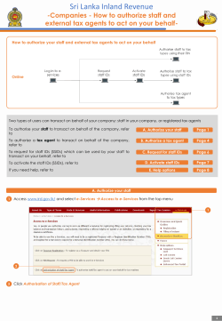 How to authorize staff and tax agents to act on your behalf