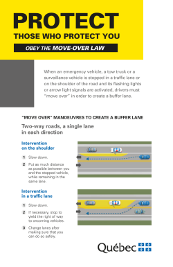 Protect those who protect you, obey the move-over law