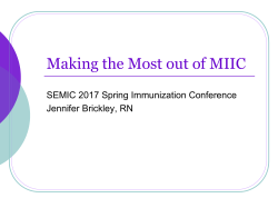 fall updates - Southeast Minnesota Immunization Connection