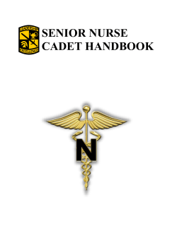 nurse cadet handbook - University of Louisville