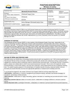 Ministry of Justice BC Liquor Distribution Branch