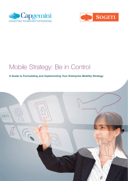 Mobile Strategy: Be in Control