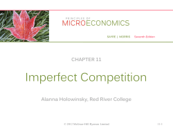 Assume that a representative firm in monopolistic competition is