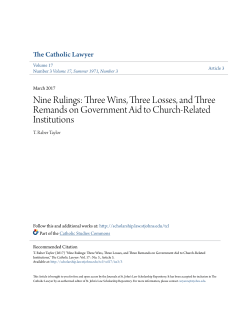 Nine Rulings: Three Wins, Three Losses, and Three Remands on