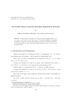 on fuzzy real-valued double sequence spaces