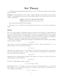 Set Theory - Oscar Levin