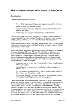 How to register a player with a league on Play