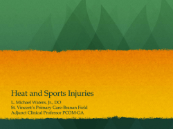 Heat and Sports Injuries