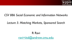 Matching Markets, Sponsored Search