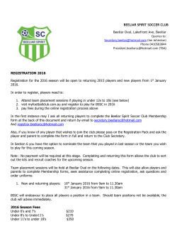 BSSC Registration Pack 2016