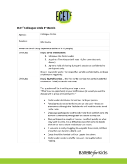 ECET 2 Colleague Circle Protocols