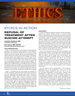 ETHICS IN ACTION
