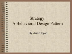 Strategy: A Behavioral Design Pattern