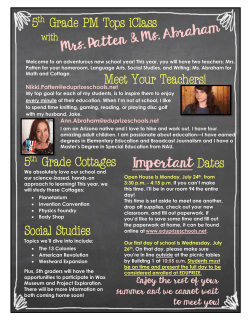 5 Grade Cottages Important Dates Social Studies