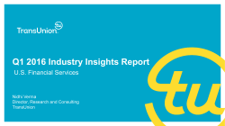 Q1 2016 Industry Insights Report