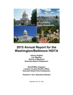 Annual Reports - High Intensity Drug Trafficking Areas