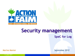 Level of residual risk - missions