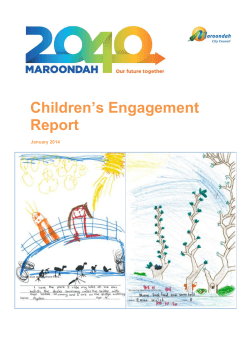 Maroondah 2040 Children`s Engagement Report