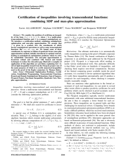 Certification of Inequalities Involving Transcendental Functions