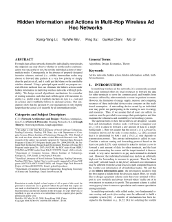 Hidden Information and Actions in Multi