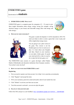 1. ENERCITIES GAME