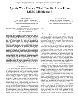 Agents with faces - What can we learn from LEGO Minfigures?