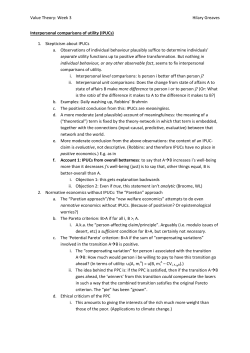 Interpersonal utility comparisons
