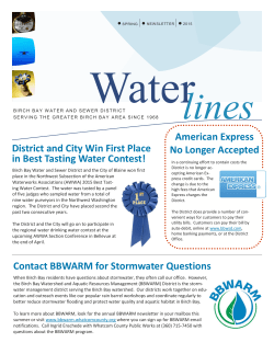 Contact BBWARM for Stormwater Questions District and City Win