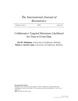 The International Journal of Biostatistics