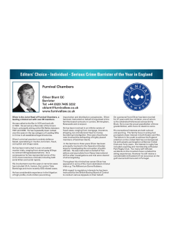 Editors` Choice - Individual - Serious Crime Barrister of the Year in