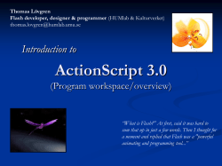 Actionscript - Introduktion