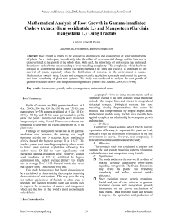 59. Mathematical Analysis of Root Growth in Gamma
