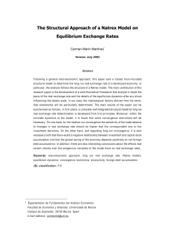 The Structural Approach of a Natrex Model on Equilibrium Exchange