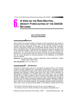 a view on the risk-neutral density forecasting of the dax30 returns