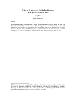 Pricing American-style Basket Options - Berkeley-Haas