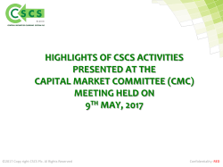 CMC-1-2017 CSCS Update - Securities and Exchange Commission