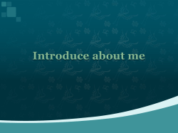 Introduce about me
