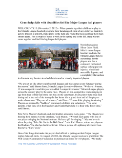 Grant helps kids with disabilities feel like Major League ball players