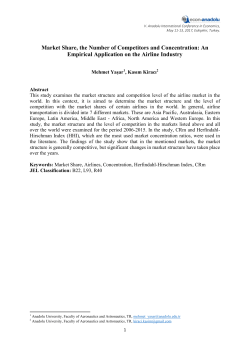 Market Share, the Number of Competitors and Concentration: An