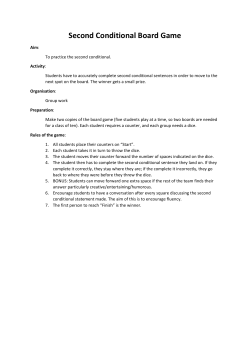 Second Conditional Board Game