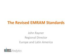 The Revised EMRAM Standards