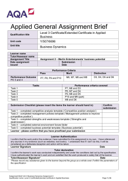 Business dynamics - Assignment 2
