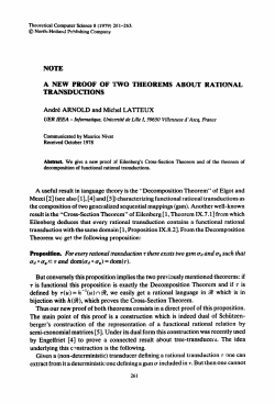 note a new proof of two theorems about ratiqnal