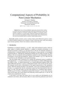 Computational Aspects of Probability in Non