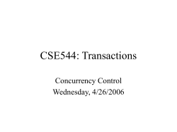 Concurrency Control