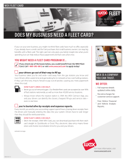 How WEX Fleet Cards Can Help Your Business