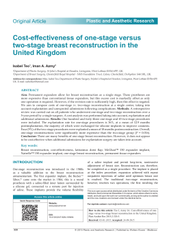 Cost-effectiveness of one-stage versus two