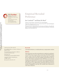 Empirical Revealed Preference