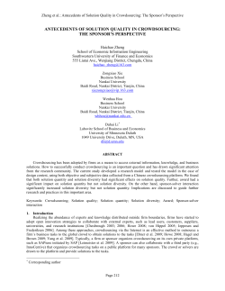antecedents of solution quality in crowdsourcing
