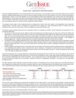 Conservative investors, particularly those